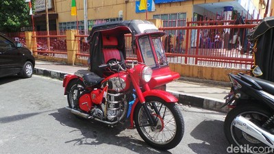 Lihat Lagi Motor Klasik BSA yang Kini Jadi Becak Motor Pemantangsiantar