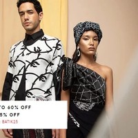 Tentu tak hanya brand-brand di mal saja yang memberi diskon Kemerdekaan. Situs belanja Zalora pun memotong harga hingga 60% dan ekstra 25% untuk busana batik. Gunankan kode BATIK25. Foto: Twitter