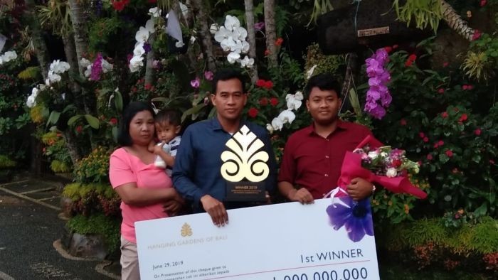 Berkat Percantik Taman Rumah, Agen Koran di Bali Dapat Hadiah Rp 1 Miliar