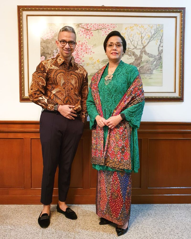 Kebaya Sri Mulyani di Sidang Tahunan MPR 2019 Kebaya Sri Mulyani di Sidang Tahunan MPR 2019