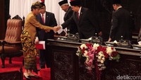 Jokowi menghadiri sidang tahunan DPD-DPR di Kompleks Parlemen, Senayan, Jakarta, Jumat (16/8/2019).