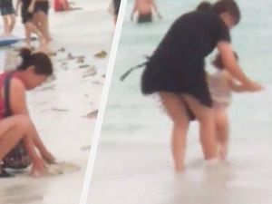 Viral di Twitter, Turis China Kubur Popok di Pantai