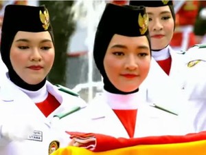 Sosok Salma El Mutafaqqiha, Pembawa Bendera di HUT Ke-74 RI