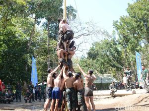 Seru! Marinir AS dan Indonesia Ikuti Lomba HUT RI di Dalam Hutan