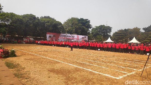 PDIP gelar upacara HUT ke-74 RI.