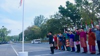 Upcara digelar bersama jajaran Kementerian ESDM dan pegawai Chevron. Istimewa/Dok. Kementerian ESDM.