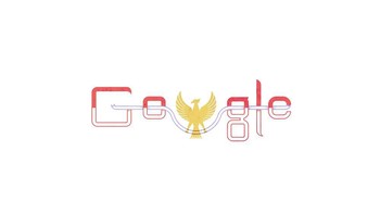 Pancasila dan Merah Putih jadi tema Google Doodle tahun 2013. Foto: Google