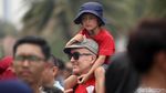 Antusias Warga Menonton Upacara 17 Agustus di Monas