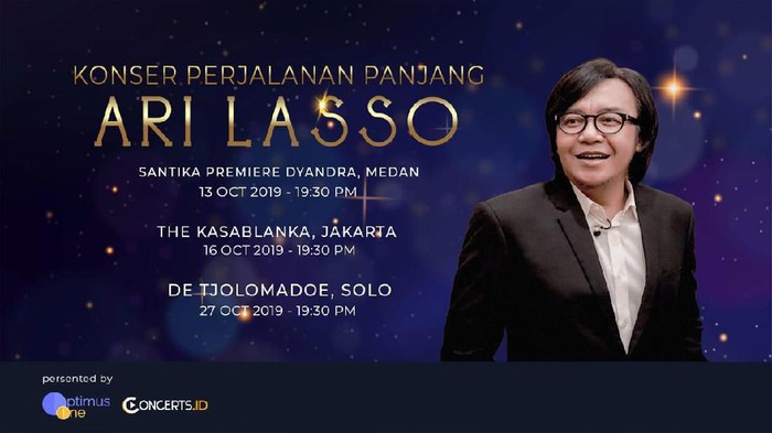 27 Tahun Berkarya, Ari Lasso Siap Gelar Konser di Tiga Kota