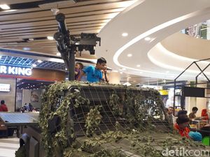 HUT RI Ke-74, TNI Pamer Alutsista di Mal Pekanbaru