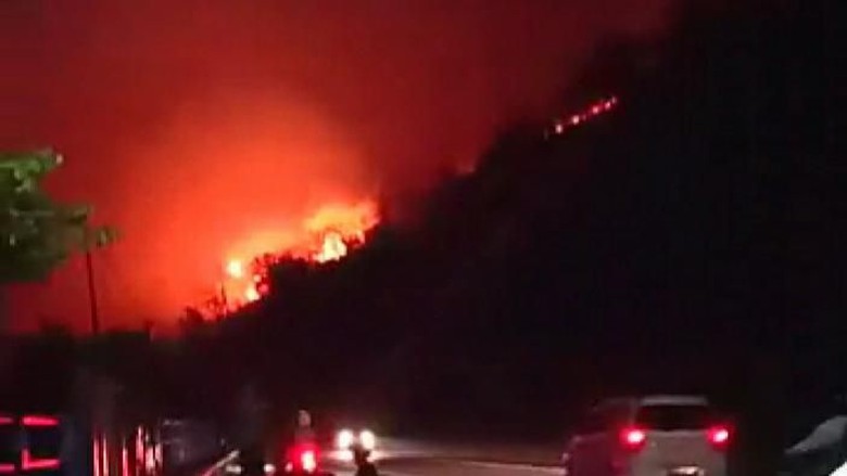 Bukit Pandanan Lombok Utara Terbakar Bukit Pandanan Lombok Utara Terbakar