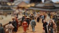 Miniatur ini terdapat di Museum Edo-Tokyo yang berlokasi di Yokoami, Sumida City, Tokyo, Jepang.