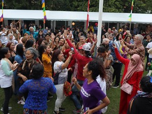 Meski Diguyur Hujan, WNI di Denmark Tetap Semangat Rayakan HUT RI