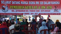 Warga kav sigma tahun ini memilih 1 orang RW dan 6 orang RT.