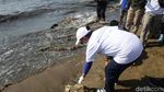 Momen Menteri Susi Bersih-bersih Pantai Timur Ancol