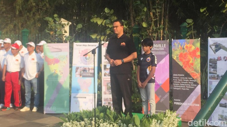 Kurangi Polusi Udara, Anies Tanam Bougenville di Sepanjang Jalan Sudirman Kurangi Polusi Udara, Anies Tanam Bougenville di Sepanjang Jalan Sudirman