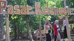 Foto: Pasar di Grobogan Ini Cuma Terima Uang Bambu