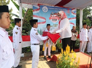 Saat Wali Kota Airin Jadi Inspektur Upacara di Situ Parigi
