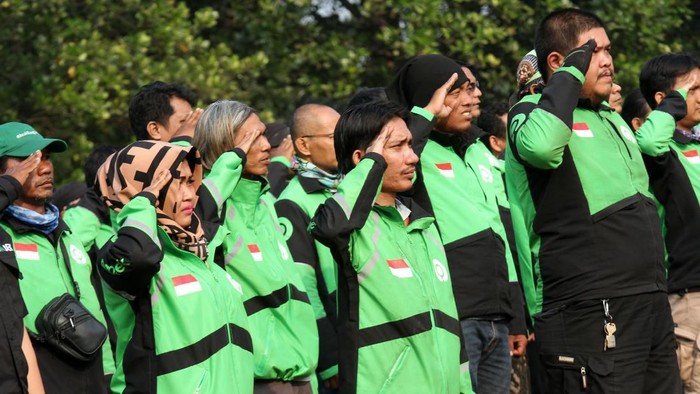 Puncak Kirab Nasional Merajut Nusantara melibatkan ribuan mitra driver dari Sabang sampai Merauke.