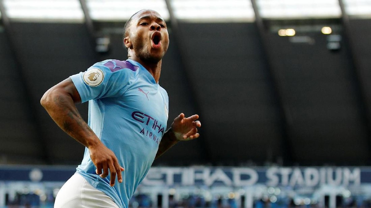 Pemain Manchester City, Raheem Sterling, belum berhenti mencetak gol. (Foto: Phil Noble/Reuters)