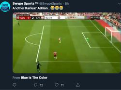 Adrian Karius, Meme Ledekan buat Kiper Liverpool