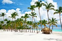 Pesisir pantai yang cantik di Republik Dominika