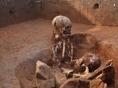 Foto: Situs Purba Penuh Tulang Manusia di Laos
