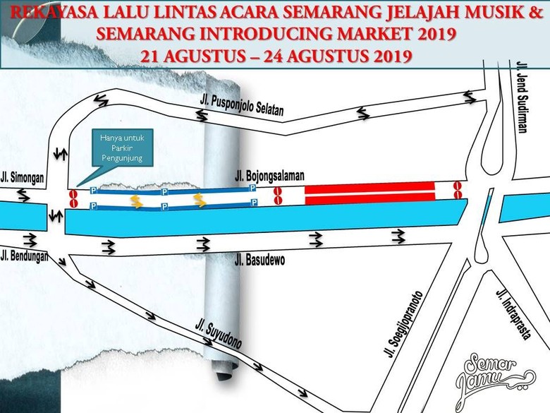 Ada Gelaran Semarjamu, Jalan di Semarang Ini Ditutup 4 Hari Ada Gelaran Semarjamu, Jalan di Semarang Ini Ditutup 4 Hari
