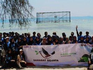 Pertamina Ajak Milenial Lindungi Elang Bondol di Pulau Seribu