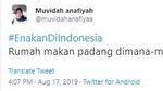 Cuitan Netizen Enakan di Indonesia Foodies Harus Baca