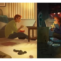 Menjalin hubungan yang romantis tak selamanya harus selalu bersama. Meskipun sedang menjalani hubungan jarak jauh, komunikasi antar pasangan jadi peran penting dalam membangun cinta. Foto: Instagram @yaoyaomva