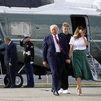 Ikut menyempurnakan gayanya, sepasang heels bermotif floral dari Christian Louboutin. Dikabarkan Hello, sepatu dari seri So Kate itu dijual seharga US$ 800 atau sekitar Rp 11 juta. (Foto: AP Photo/Patrick Semansky)