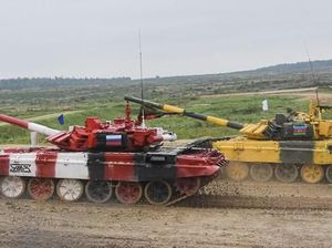 Balapan Tank, Rusia Jadi yang Tercepat