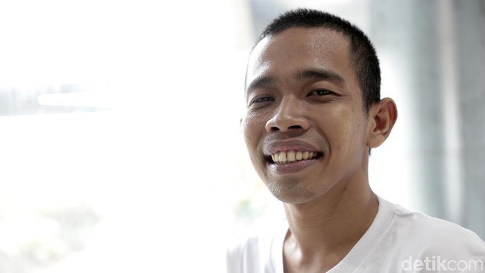 Dede Sunandar saat ditemui di kawasan Kebon Jeruk.