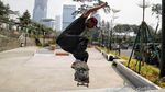 Miris, Belum Lama Diresmikan Skate Park di Dukuh Atas Rusak