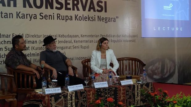 Cerita Konservator Italia Restorasi Lukisan Raden Saleh di Yogyakarta 