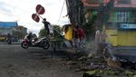 Dampak Kerusakan Usai Aksi Massa di Manokwari
