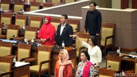 Rapat digelar di kompleks parlemen, Senayan, Jakarta, Selasa (20/8/2019). Bel rapat berdering sekitar pukul 11.15 WIB.