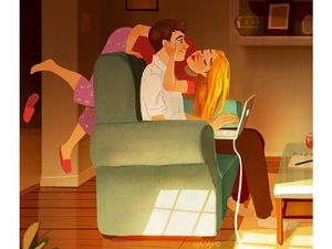 Jomblo Dilarang Lihat! 10 Ilustrasi Romantis Bareng Pasangan Ini Buat Baper