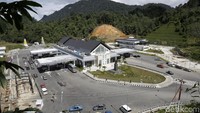 Kawasan Entikong, Sanggau, Kalbar juga kami sambangi dalam satu kesatuan ekspedisi Tapal Batas. Rachman Haryanto/detikcom.