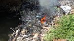Penampakan Pulau Sampah Bak Reklamasi di Kalibaru Bogor