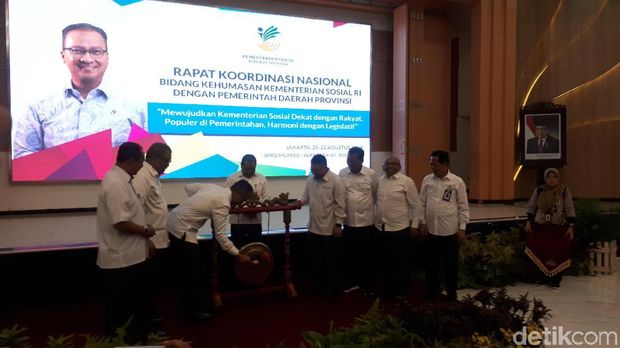 Mensos Buka Rakornas Kehumasan, Singgung Bahaya Hoax