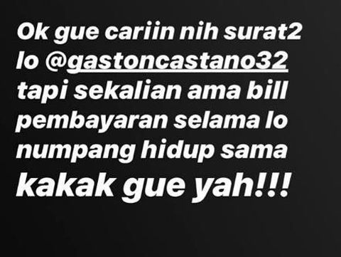 Gaston... Nia Anggia Akan Kasih Surat yang Kamu Mau, tapi Ada Syaratnya