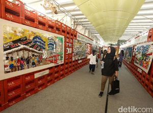 Keren! Instalasi Seni dari Barang Bekas Hiasi Terowongan Kendal
