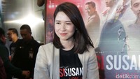 Ia mengatakan dalam film ini, Laura harus beradegan cium dengan Dion Wiyoko. Pool/Noel/detikFoto.