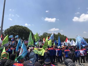 Aspirasi Diterima Istana, Massa Buruh Apresiasi Hasil Pertemuan