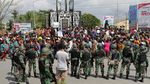 Potret Aksi Ricuh di Dekat DPRD Mimika Papua