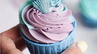 Cupcake bertema mermaid ini terlihat unik dan cantik dengan perpaduan warna pastel. Ini cocok untuk pesta pernikahan yang diselenggarakan di pinggir pantai. Foto: Istimewa