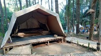 Untuk menggaet wisatawan dari segala penjuru dunia, Badan Otorita Borobudur (BOB) meluncurkan nomadic tourism yakni Glamping De Loano di Desa Sedayu, Kecamatan Loano, Kabupaten Purworejo sebagai pengembangan kawasan otoritatif Borobudur. (Rinto Heksantoro/detikcom)