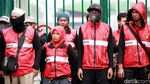 Aksi Buruh Tolak Revisi UU Ketenagakerjaan di Depan DPR